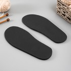 Подошва для вязания обуви "Эва" размер "36", толщина 7 (±0,5) мм, чёрный - Фото 3
