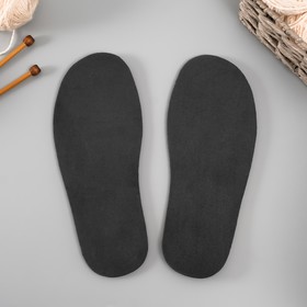 Подошва для вязания обуви "Эва" размер "42", толщина 7 (±0,5) мм, чёрный