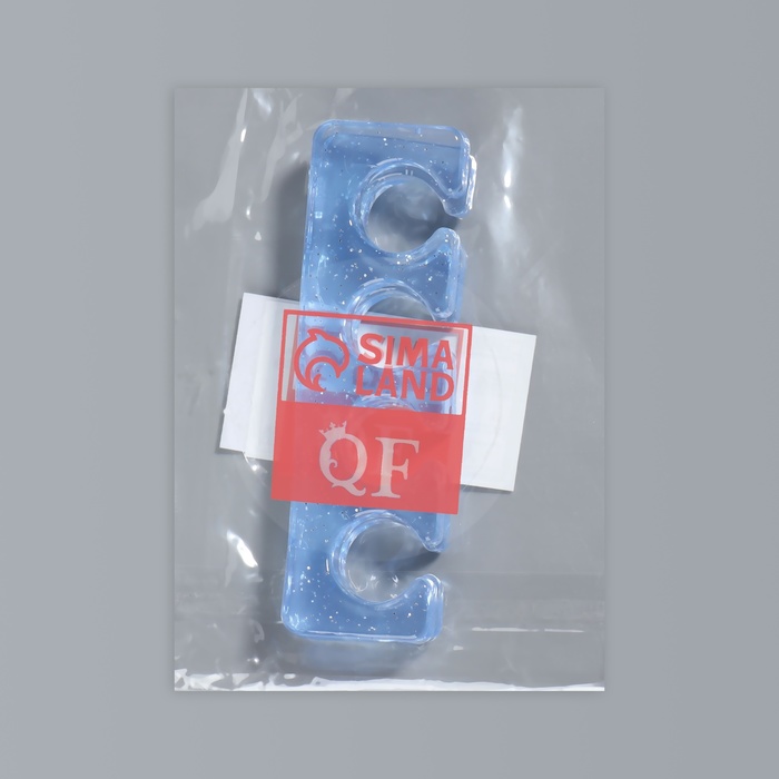 Разделители д/пальцев 9,5*2,7см силикон (пара) голуб пакет накл QF