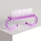 Щётки для маникюра/педикюра, набор 10 шт, фиолетовые - фото 30915393