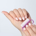 Щётки для маникюра/педикюра, набор 10 шт, фиолетовые - фото 30915395
