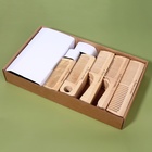 Расчёска деревянная, фасовка 60 шт, форма МИКС - фото 24485619