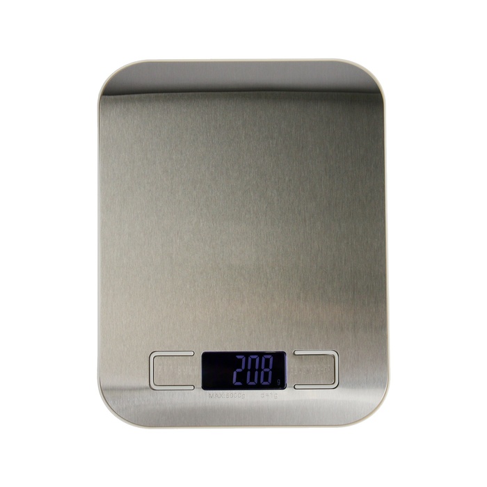 Весы кухонные  Luazon LVE-028, электронные, до 5 кг, металл - фото 1909631989