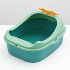 Туалет с бортом, 43×35×25.5 см, пластик, зелёный - Фото 4