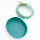 Туалет с бортом округлый, 40×33.8×25.5 см, пластик, зелёный - Фото 8