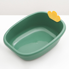 Туалет без борта, 41×33.5×15.5 см, пластик, зелёный - Фото 4