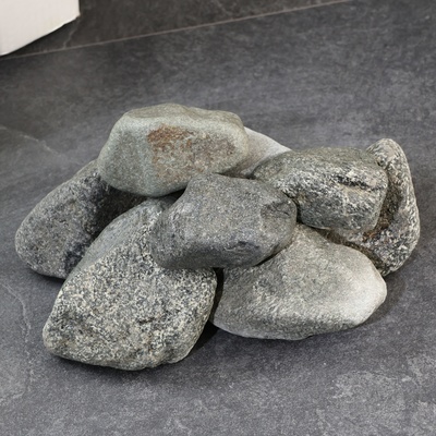 Камень для бани "Дунит" галтованный 20 кг