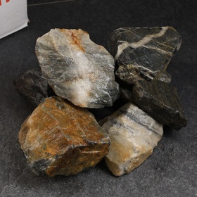 Камень для бани "Ежевичный"  кварцит колотый 20кг