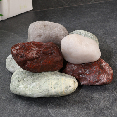 Камень для бани "Премиум комбинация", жадеит, яшма, кварцит, обволованный, 15 кг