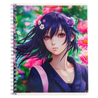 Тетрадь 60 листов в клетку на гребне "Девочка весна", обложка мелованный картон, УФ-лак, МИКС - фото 24061870