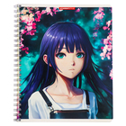 Тетрадь 60 листов в клетку на гребне "Девочка весна", обложка мелованный картон, УФ-лак, МИКС - фото 24061871