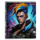 Тетрадь 60 листов в клетку на гребне "Яркие парни", обложка мелованный картон, УФ-лак, МИКС - фото 24162894