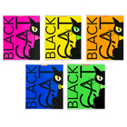 Тетрадь 48 листов в клетку "Черный кот", обложка мелованный картон, флуоресцентные краски, МИКС - фото 321519222
