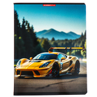 Тетрадь 96 листов в клетку "Гоночные машины", обложка мелованный картон, УФ-лак, МИКС (комплект 2 шт) - фото 24061925