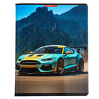 Тетрадь 96 листов в клетку "Гоночные машины", обложка мелованный картон, УФ-лак, МИКС (комплект 2 шт) - фото 24061926