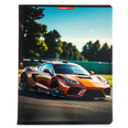 Тетрадь 96 листов в клетку "Гоночные машины", обложка мелованный картон, УФ-лак, МИКС (комплект 2 шт) - фото 24061927