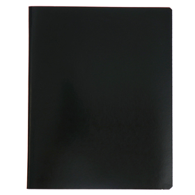 Тетрадь 96 листов в клетку "Черный", обложка мелованный картон, ВД-лак
