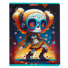 Тетрадь 48 листов в клетку "Скелетоны", обложка мелованный картон, УФ-лак, МИКС (комплект 3 шт) - фото 24554238