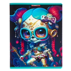 Тетрадь 48 листов в клетку "Скелетоны", обложка мелованный картон, УФ-лак, МИКС (комплект 3 шт) - фото 24554241