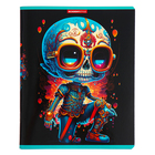 Тетрадь 48 листов в клетку "Скелетоны", обложка мелованный картон, УФ-лак, МИКС (комплект 3 шт) - фото 24554242