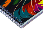 Тетрадь 48 листов в клетку на гребне "Яркие коты", обложка мелованный картон, двойной выборочный УФ-лак, МИКС - фото 24554251