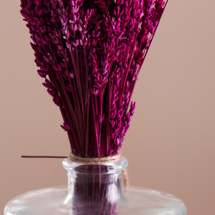 Набор сухоцветов "Лаванда" банч длина 30 (+/- 6 см), розовый