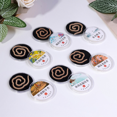 Благовония спиральные «Сандал, Агарвуд, Алоэ, Груша, Цветы», набор (6 в 1) + подарок