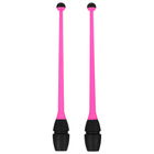Булавы для художественной гимнастики вставляющиеся INDIGO, 36 см, цвет розовый/чёрный - Фото 2