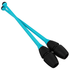 Булавы для художественной гимнастики вставляющиеся INDIGO, 41 см, цвет голубой/чёрный - фото 321519837