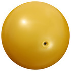 Мяч для художественной гимнастики «Металлик», d=15 см, цвет жёлтый - Фото 2