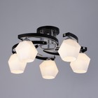 Люстра "Версалия" 5xЕ27 40Вт черно-хромовый 60х60х26 см BayerLux - фото 24044103