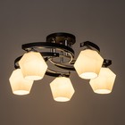 Люстра "Версалия" 5xЕ27 40Вт черно-хромовый 60х60х26 см BayerLux - фото 24044104