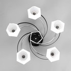 Люстра "Версалия" 5xЕ27 40Вт черно-хромовый 60х60х26 см BayerLux - фото 24044105