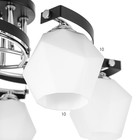 Люстра "Версалия" 5xЕ27 40Вт черно-хромовый 60х60х26 см BayerLux - фото 24044107