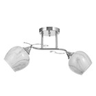 Люстра потолочная «Грейс», 2хE27 40 Вт, хром - Фото 1