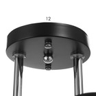 Люстра потолочная «Мэгги», 2хE27 40 Вт, хром/черный - Фото 5