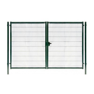 Ворота распашные 1,53х4,0м RAL 6005 (зеленый) 4,0мм,