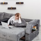 Диван прямой раскладной «Рич 2», механизм пантограф, независимый пружинный блок, спальное место 1550×2650 мм, велюр, цвет симпл 16 - Фото 11