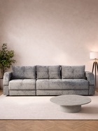 Диван прямой раскладной «Рич 2», механизм пантограф, независимый пружинный блок, спальное место 1550×2650 мм, велюр, цвет симпл 16 - Фото 4