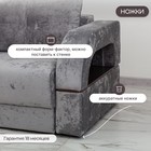 Диван прямой раскладной «Рич 2», механизм пантограф, независимый пружинный блок, спальное место 1550×2650 мм, велюр, цвет симпл 16 - Фото 8