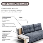 Диван прямой «Лофт 1», механизм пантограф, независимый пружинный блок, велюр, цвет симпл 8 - Фото 5