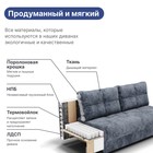 Диван прямой «Лофт 1», механизм пантограф, независимый пружинный блок, велюр, цвет симпл 18 - Фото 4