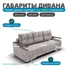Прямой диван «Квадро 1», механизм еврокнижка, пружинный блок, цвет симпл 8 - Фото 2