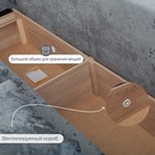 Диван прямой «Квадро 1», механизм еврокнижка, пружинный блок, велюр, цвет симпл 16 - Фото 6
