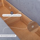 Диван прямой «Квадро 1», механизм еврокнижка, пружинный блок, велюр, цвет симпл 18 - Фото 6