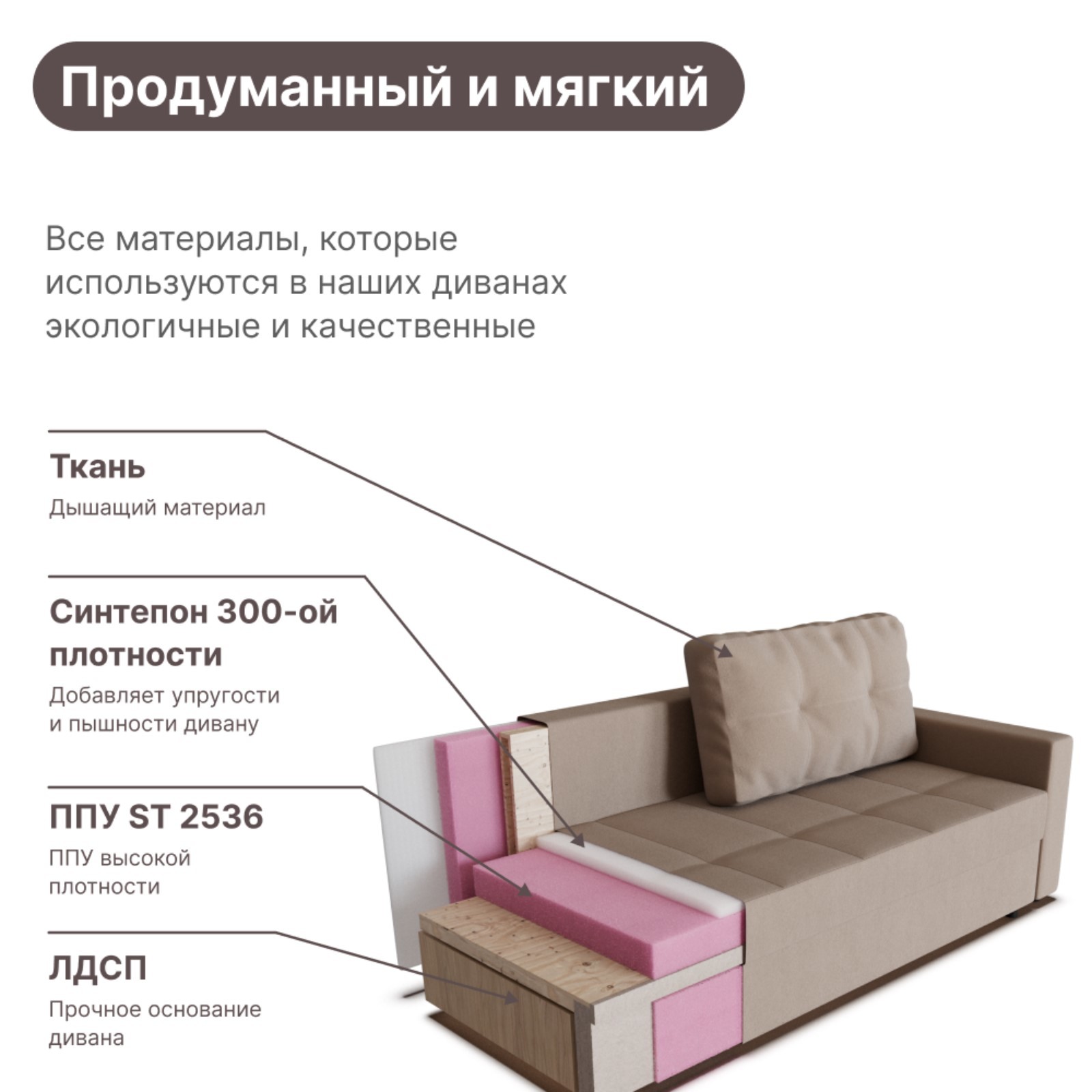 Диван прямой «Рио»