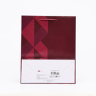 Пакет подарочный "Красный ромб", 26 х 32 х 12 см 10454484