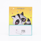 Пакет подарочный "Енот", 26 х 32 х 12 см - фото 24005934