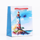 Пакет подарочный "маяк", 11,5 х 14,5 х 6,5 см - Фото 1