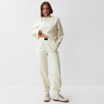 Костюм женский (толстовка, брюки) MIST, размер 40-42, молочный